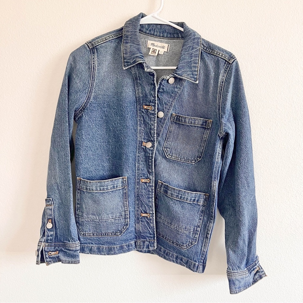 Madewell Denim Ashwood Chore Coat in Freemont Wash